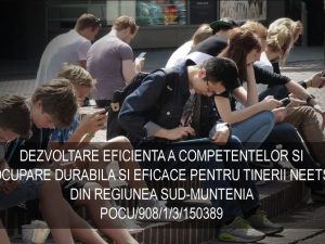 DEZVOLTARE EFICIENTA A COMPETENTELOR SI OCUPARE DURABILA SI EFICACE PENTRU TINERII NEETS DIN REGIUNEA SUD-MUNTENIA